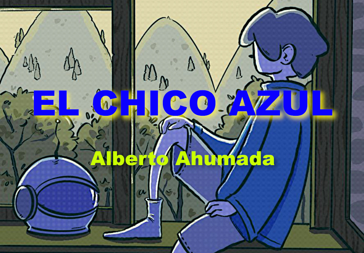 El chico azul